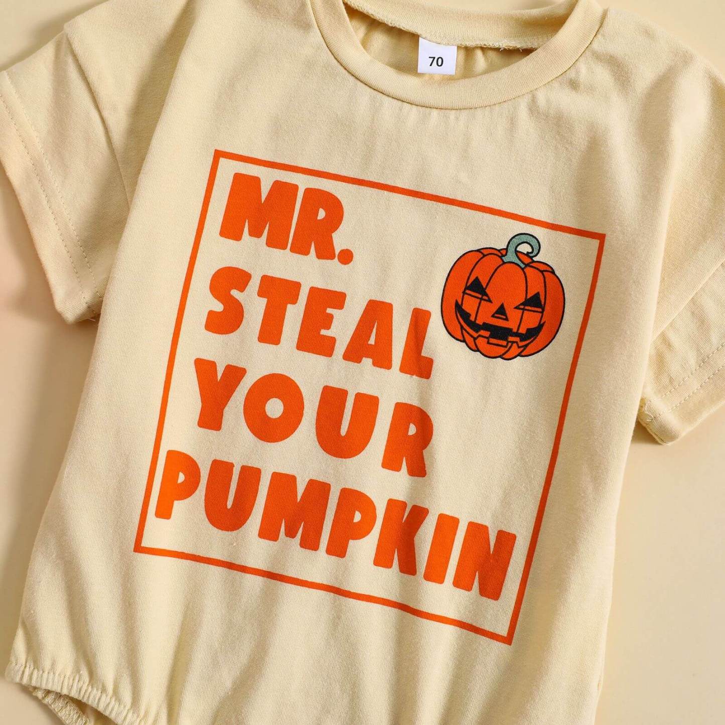 Baby Mr. Steal Your Pumpkin Romper