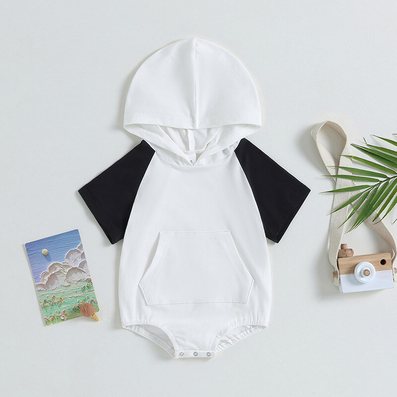 Baby Neutal Color Block Romper