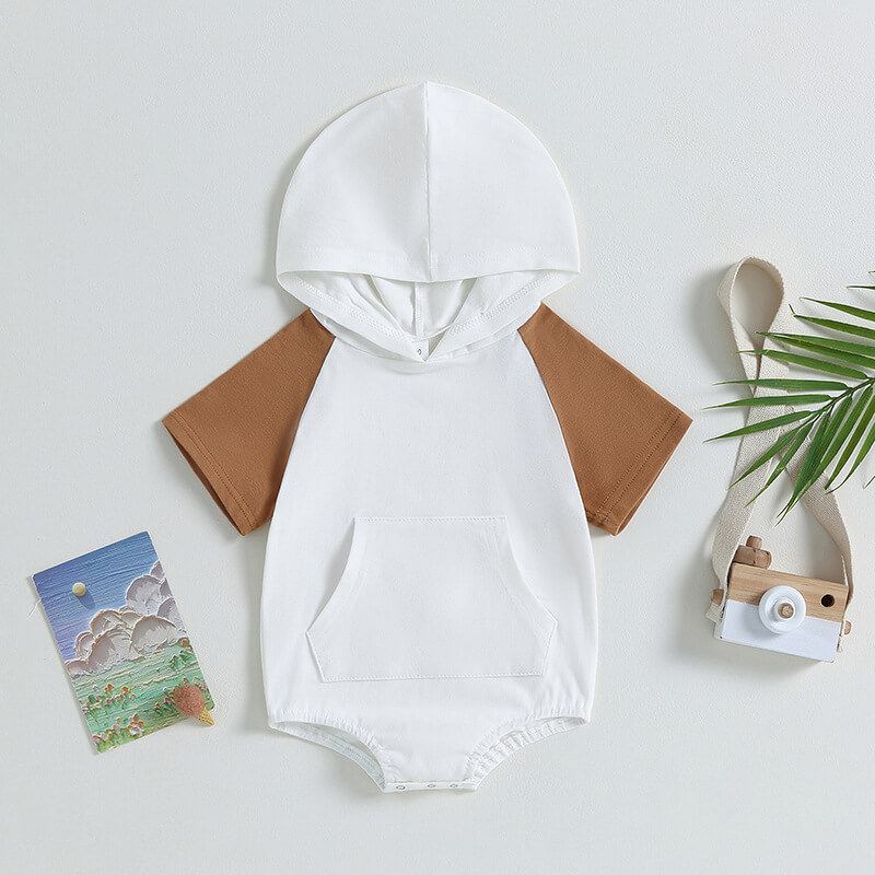 Baby Neutal Color Block Romper