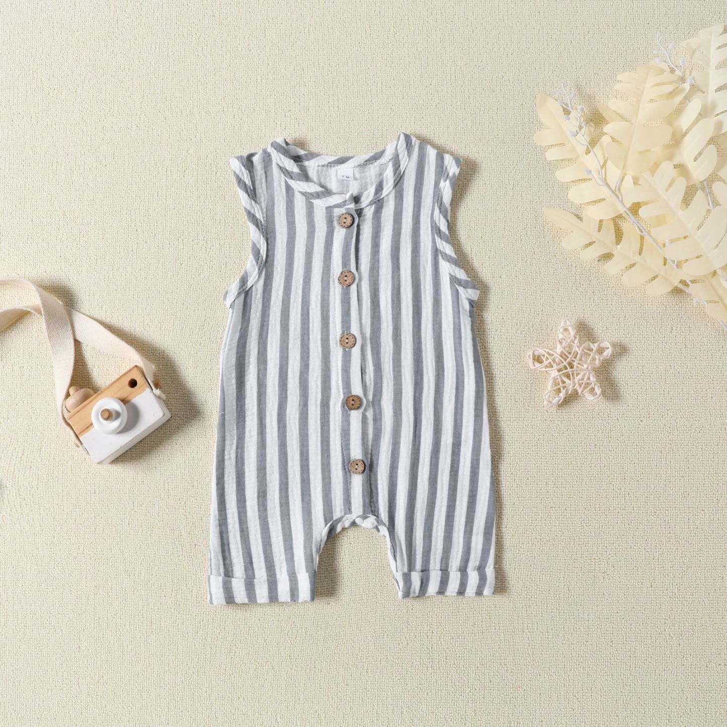 Baby Stripe Casual Jumpsuit