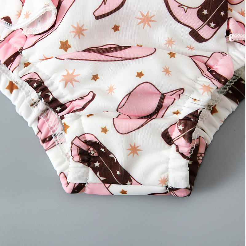 Toddler Cowgirl Reffles Swimsuit