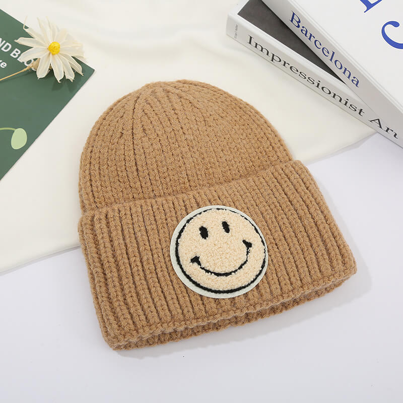 Baby Smiley Embroidery Beanie