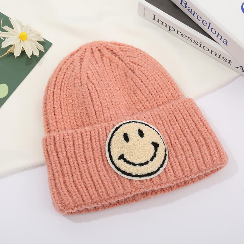 Baby Smiley Embroidery Beanie