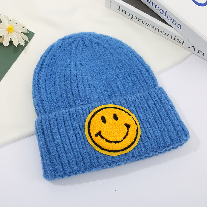 Baby Smiley Embroidery Beanie