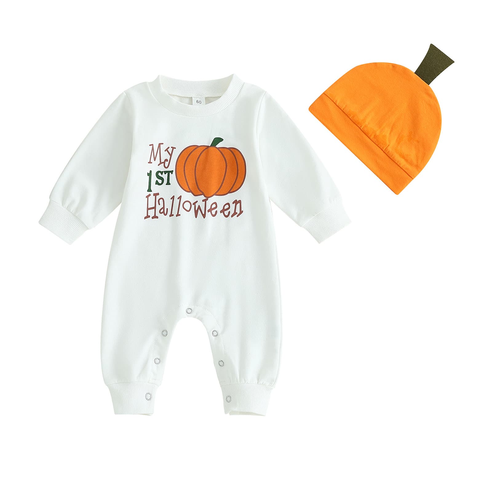 Baby My 1st Halloween Jumpsuit With Hat