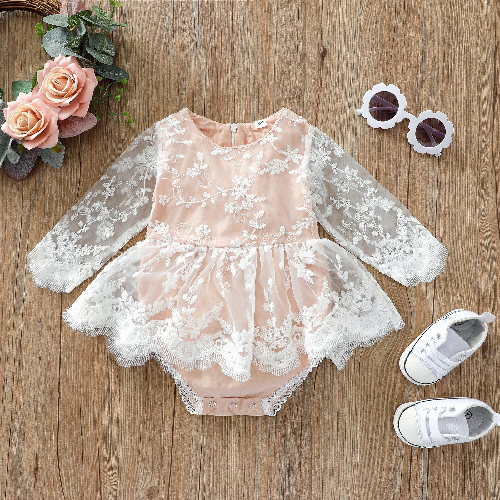 Baby Lace Embroidered Princess Dress