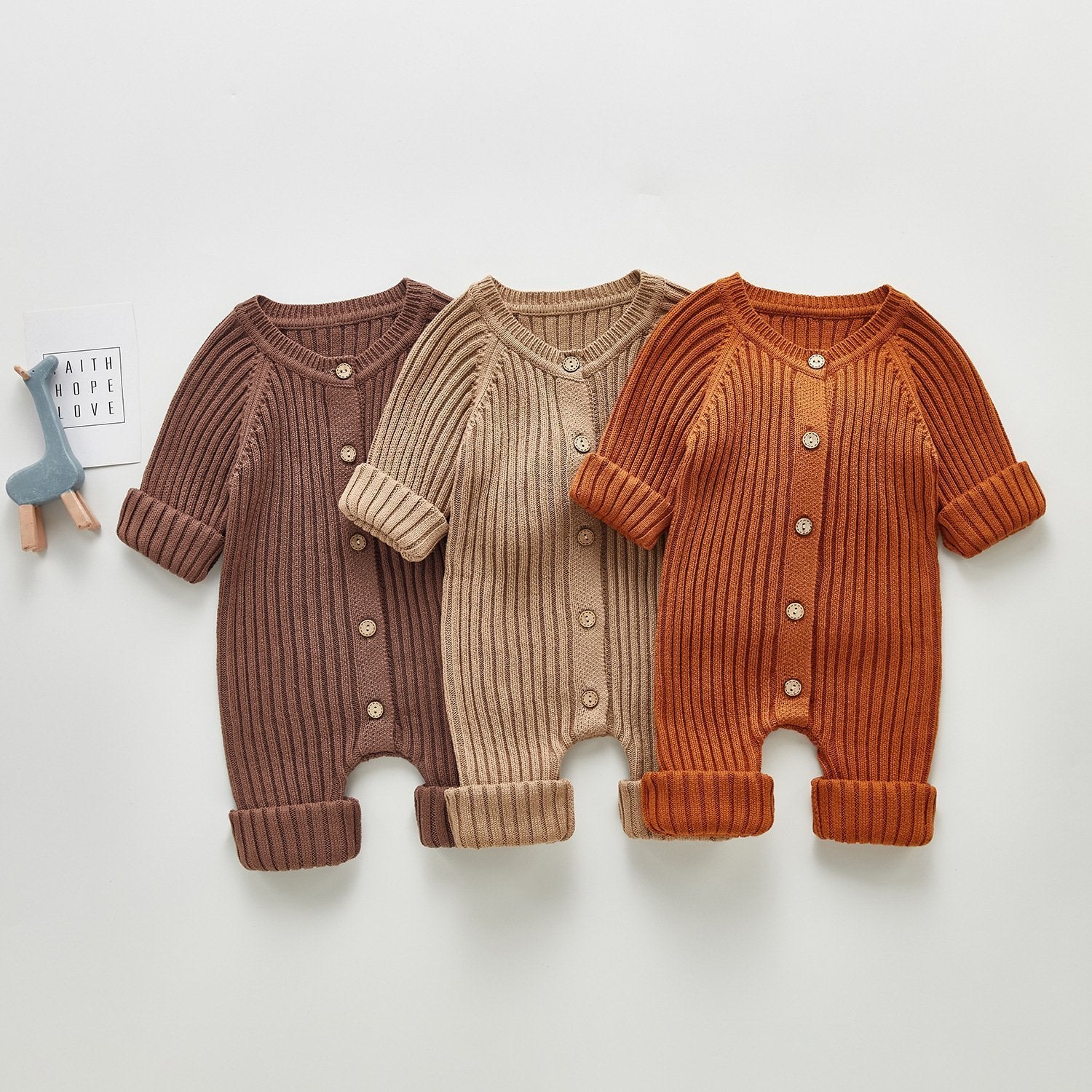 Babygirl Hand-knit Sweater Romper-visikids