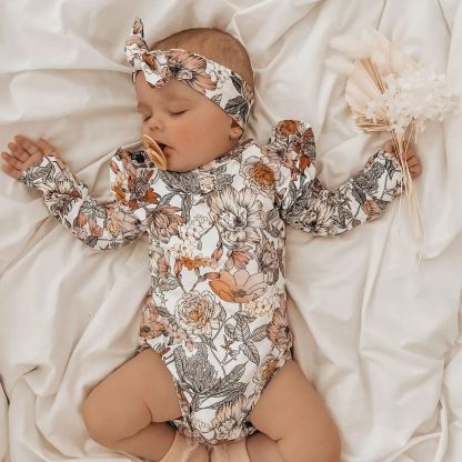2-piece Baby Flower Suits