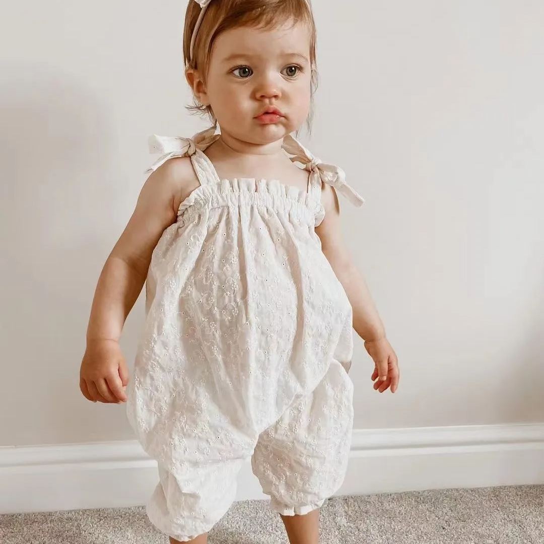 Baby Summer Cotton Linen Jumpsuit