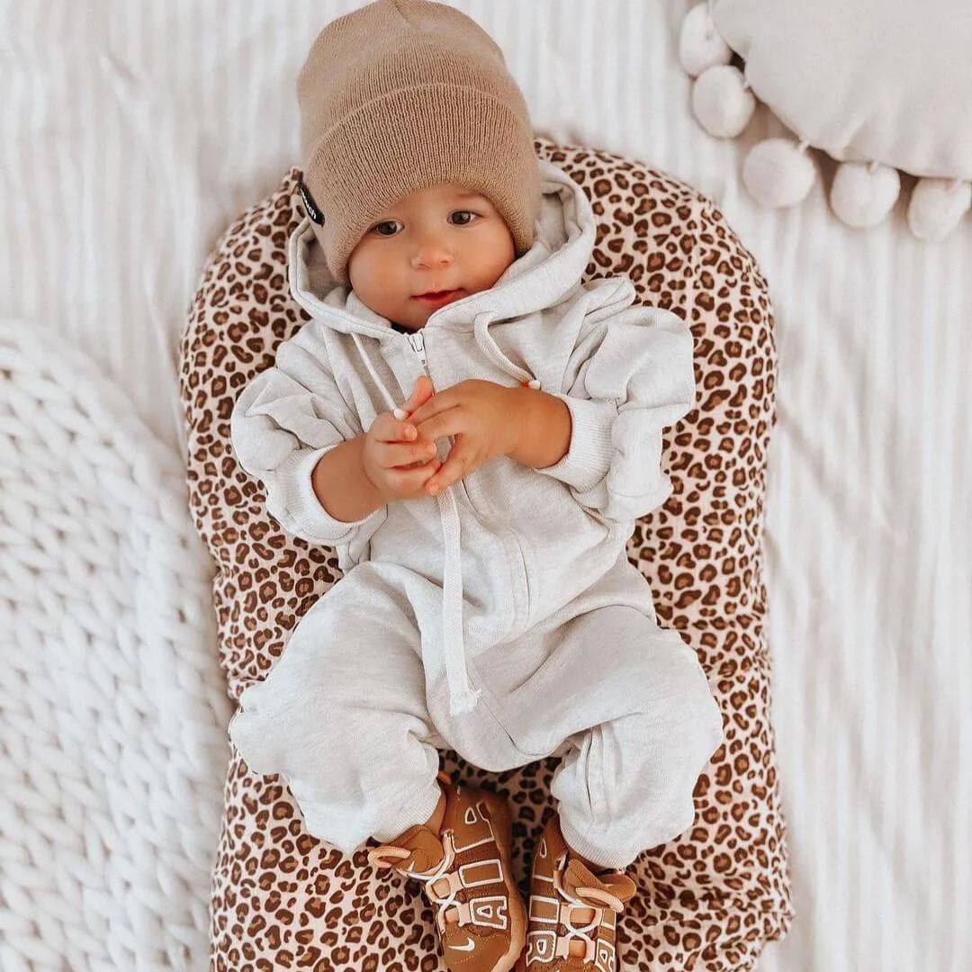 Baby Winter Pure Color Jumpsuit