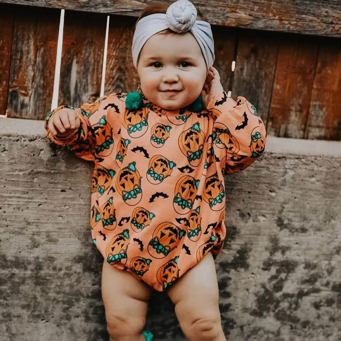 Halloween romper shop baby girl