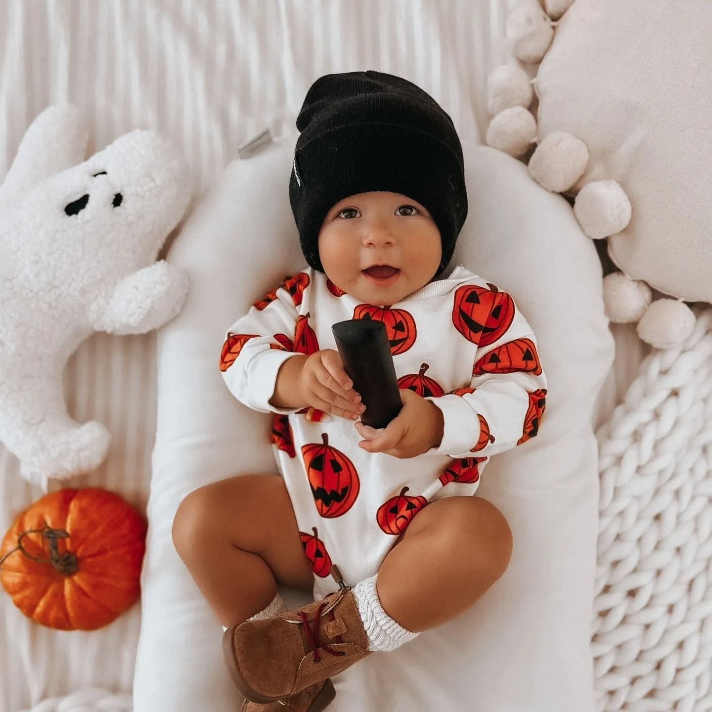 Baby Halloween Pumpkin Romper