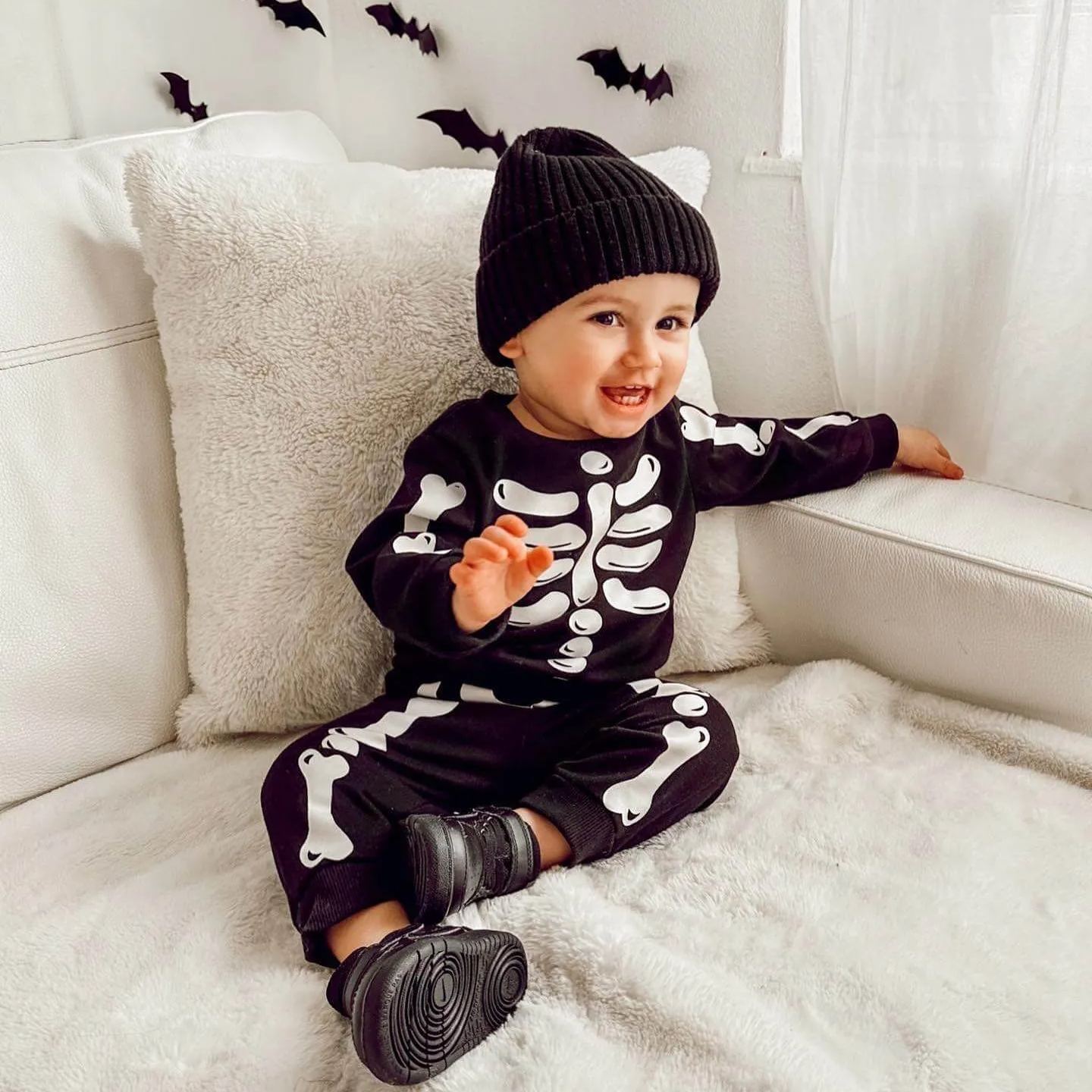 Newborn Baby Halloween Skull Set