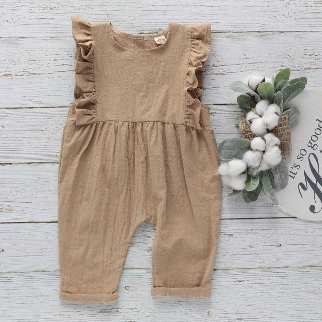 Baby Cotton Linen Jumpsuit-visikids