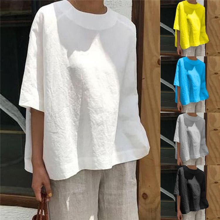 Cotton&Linen Causal Top.
