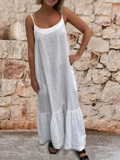 Cotton&Linen Casual Dress.