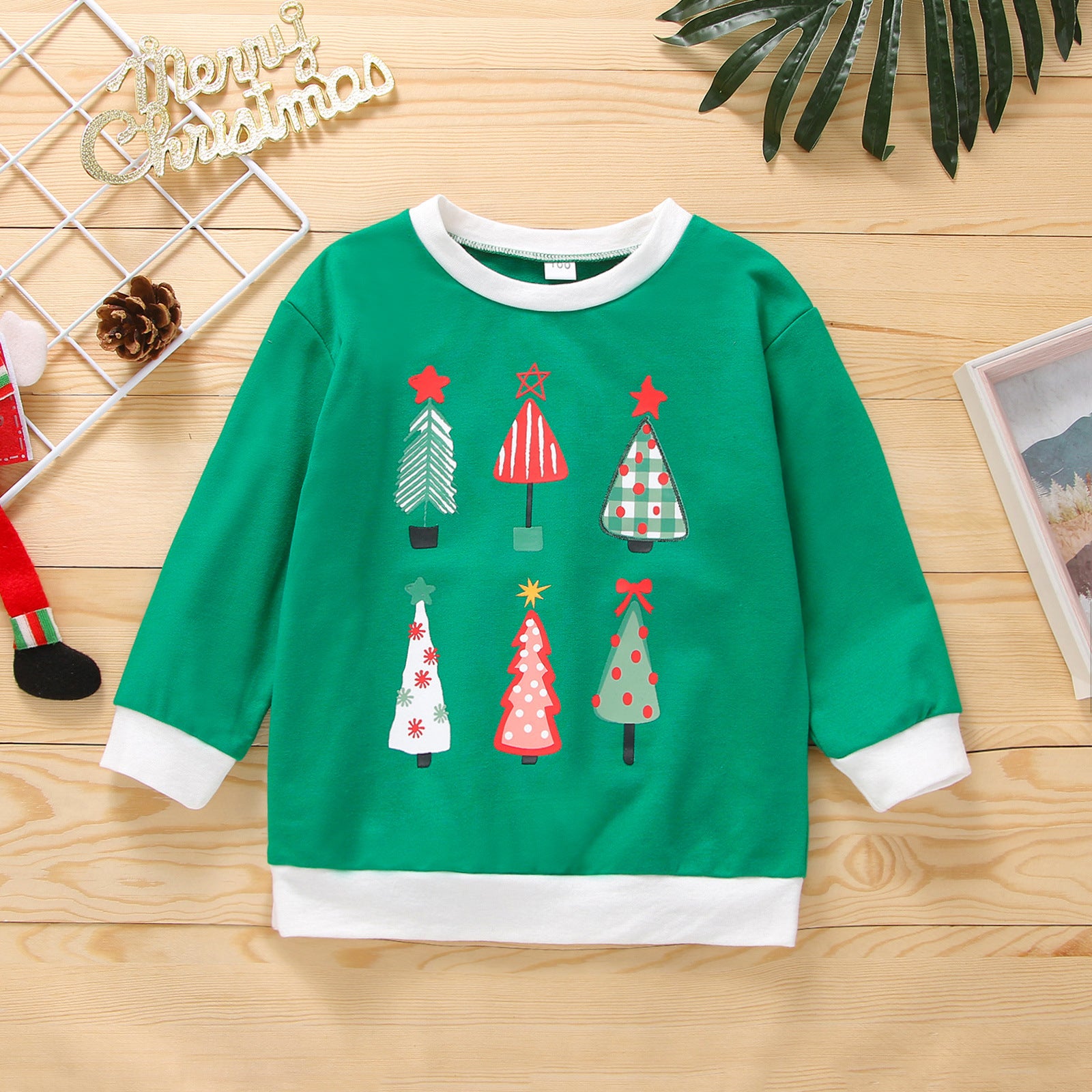 Christmas Tree Print Top-visikids