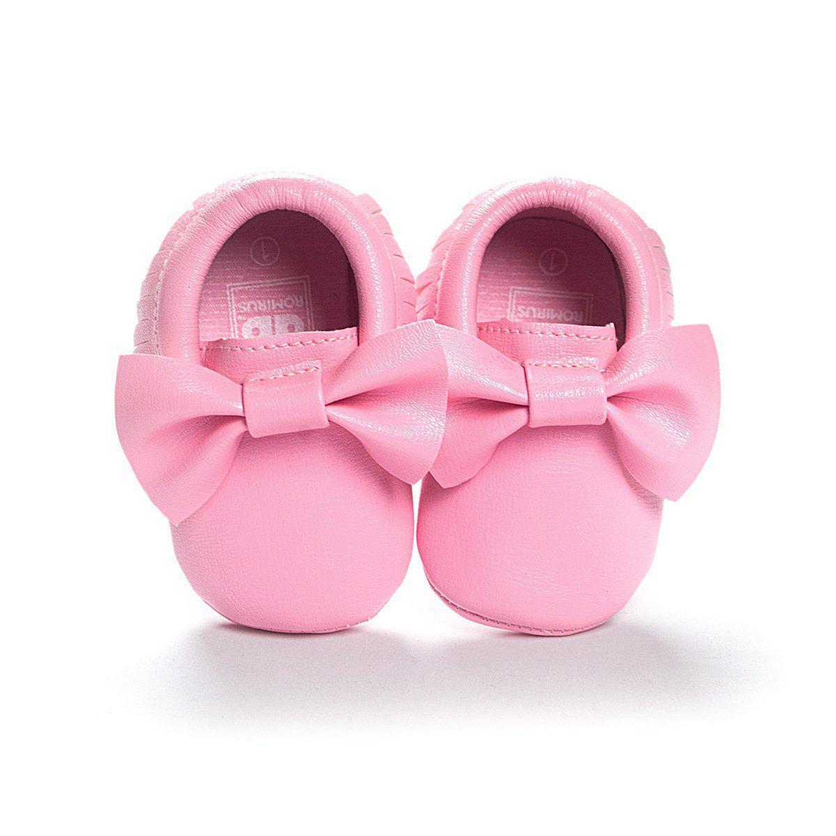 Baby Simple Bowknot Shoes-visikids