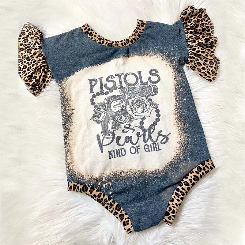 Baby Girl Print Romper.