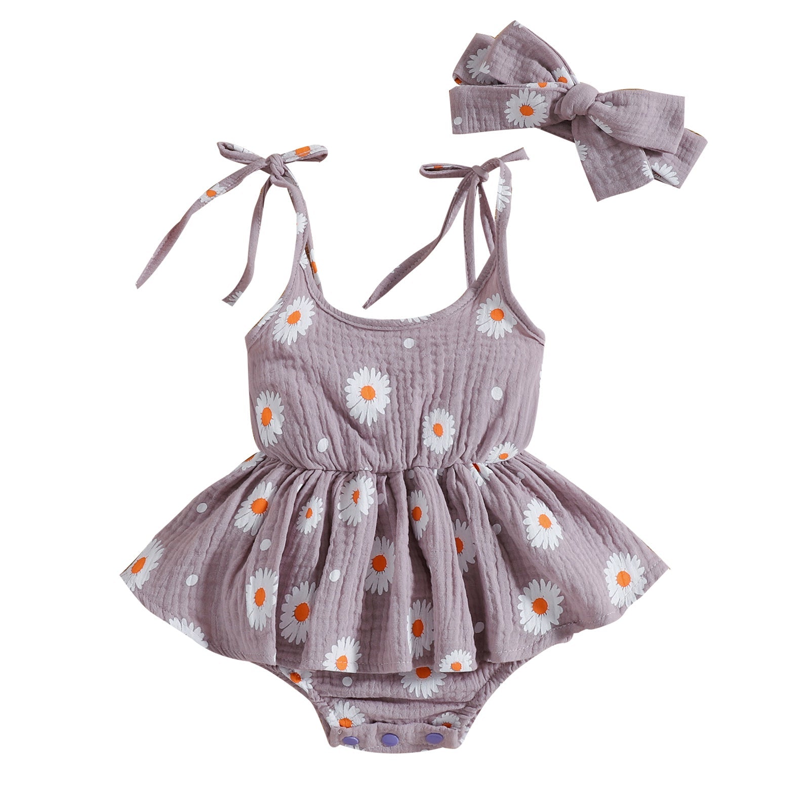 2-Piece Suspender Print Rompers-visikids