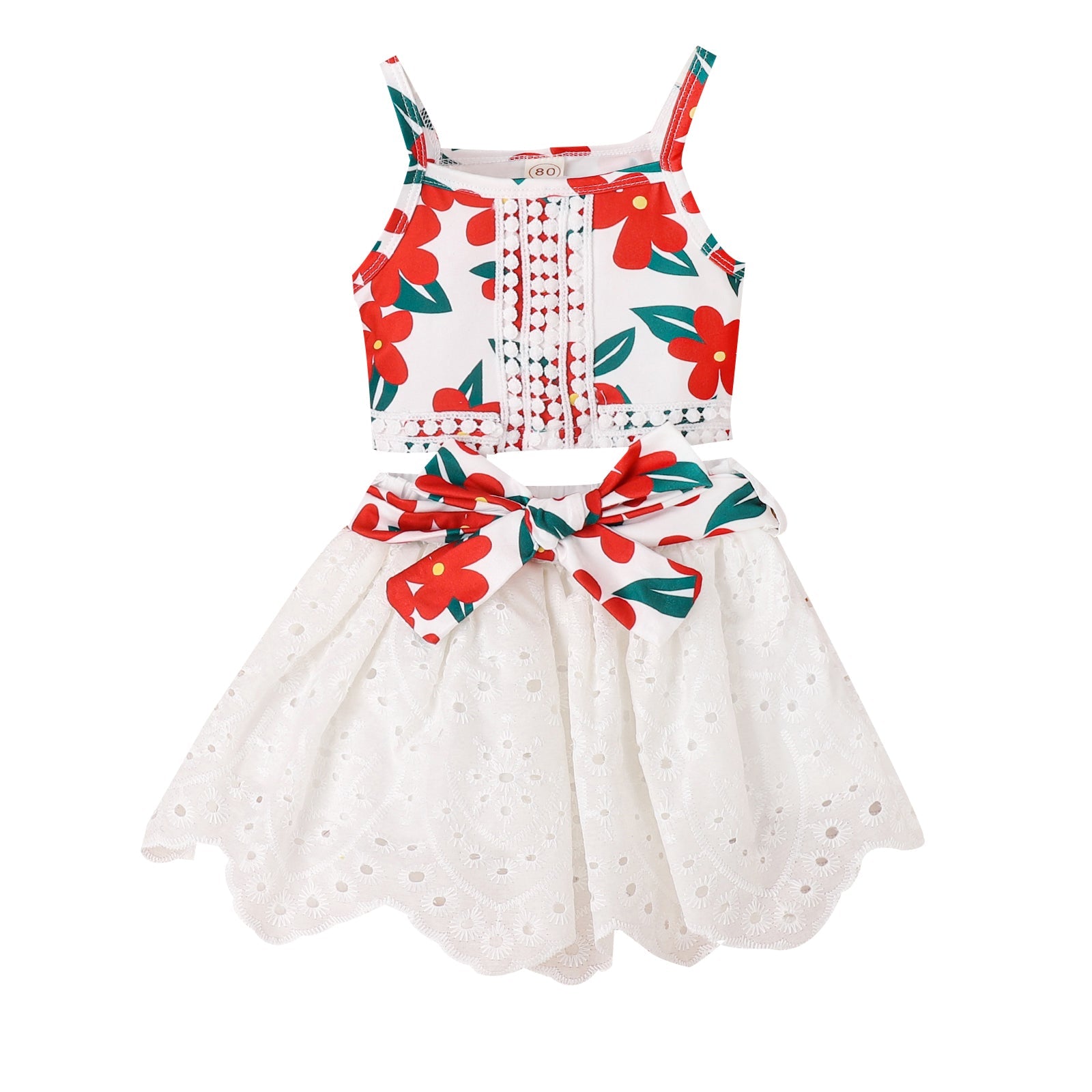 Toddler Girl Suspender Dress.