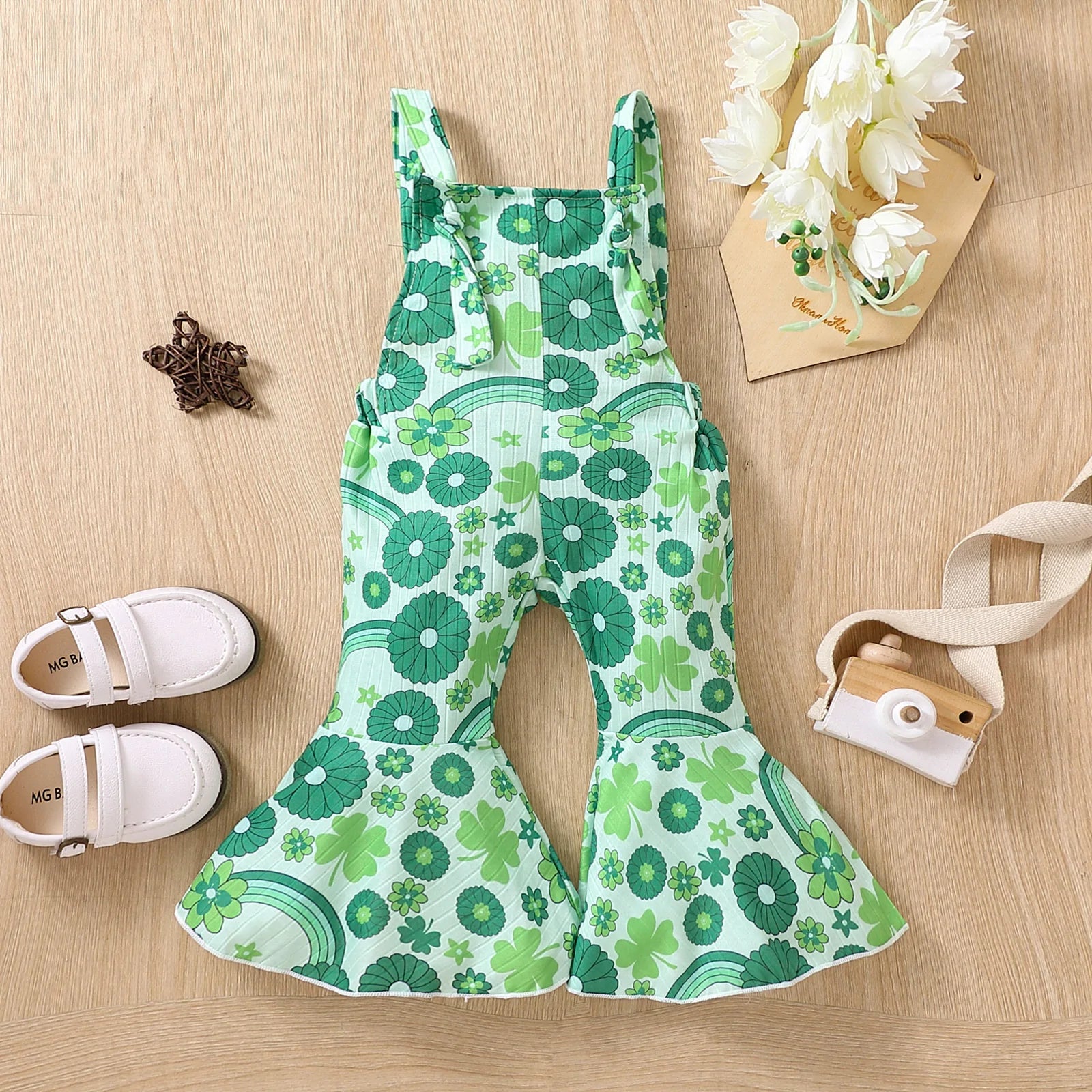 Baby St. Patrick's Day Jumpsuits.