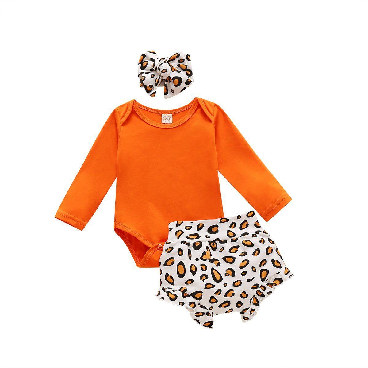 Baby Leopard Romper Sets.