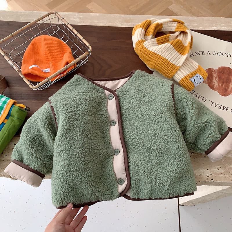 Toddler Lamb Wool Coat.