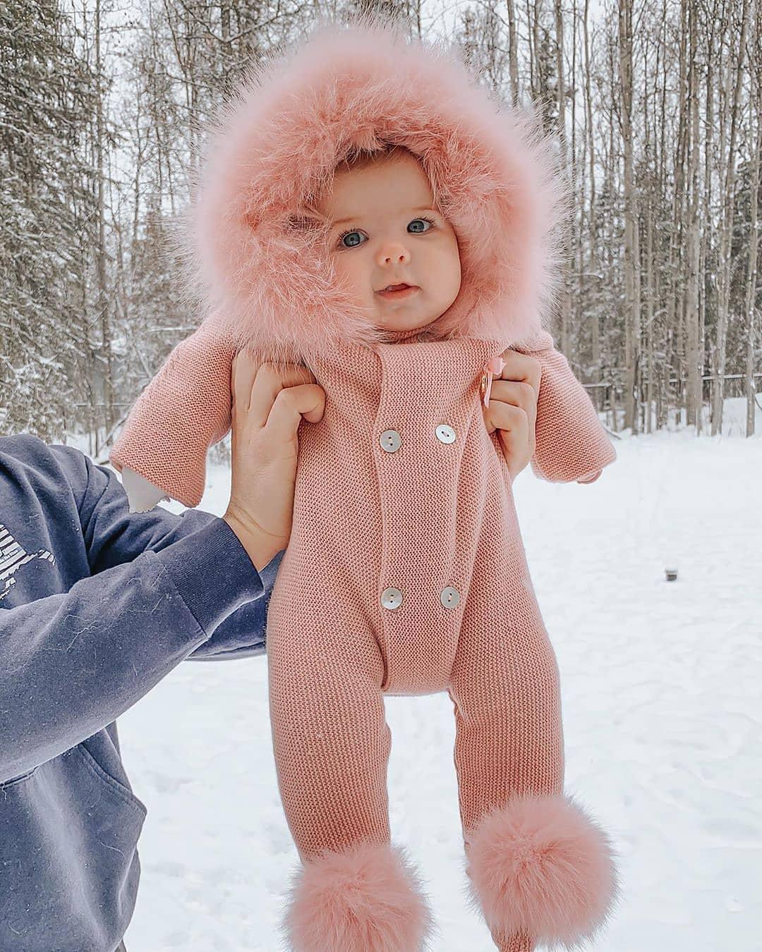 Baby Pink Sweater Coat.