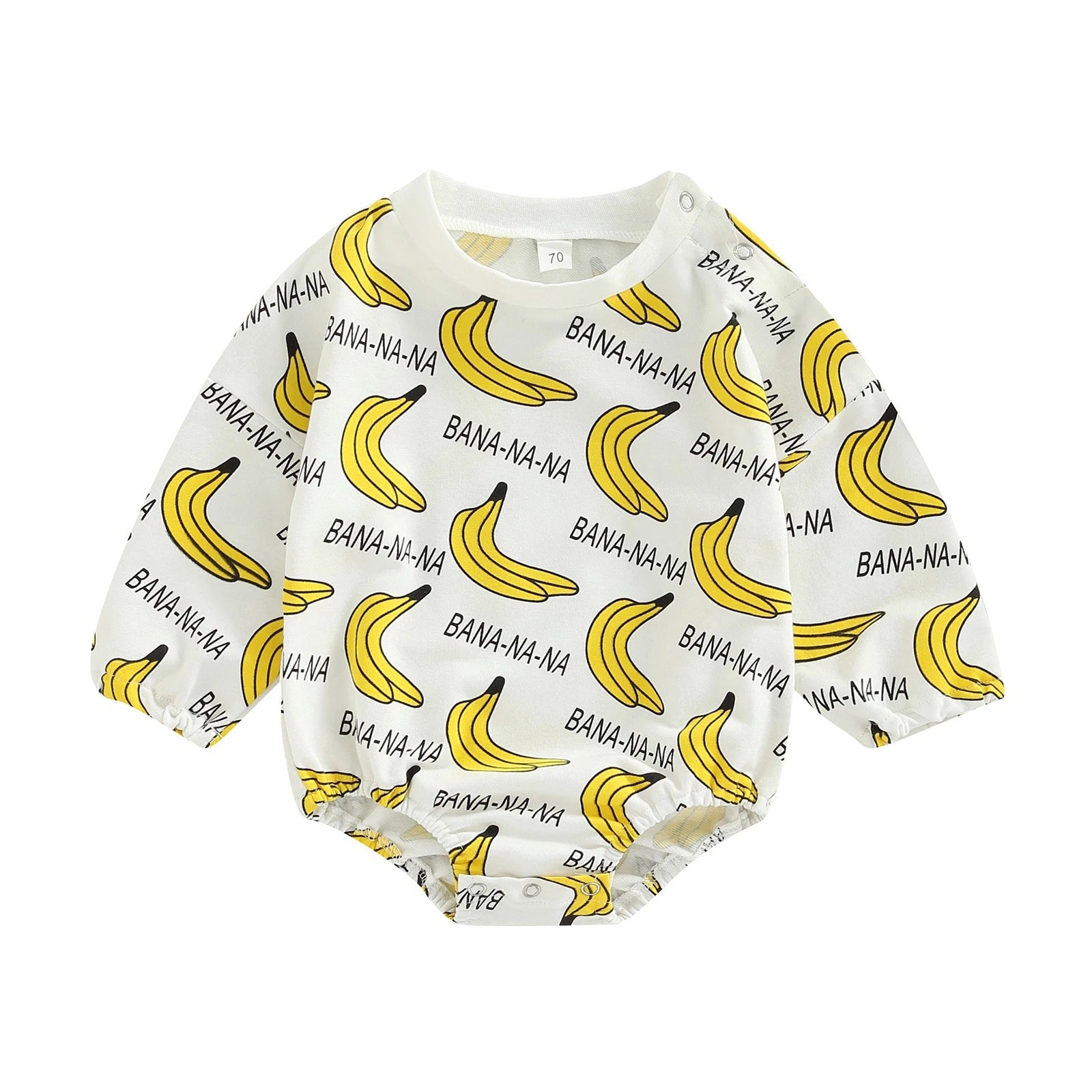 Baby Banana Print Rompers-visikids