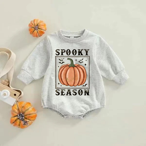 Baby Spooky Season Print Rompers.
