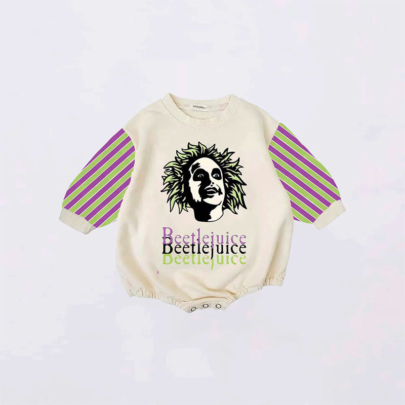 Baby BeetleJuice Print Romper.