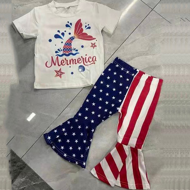 Toddler Girl Independence Day Suits.