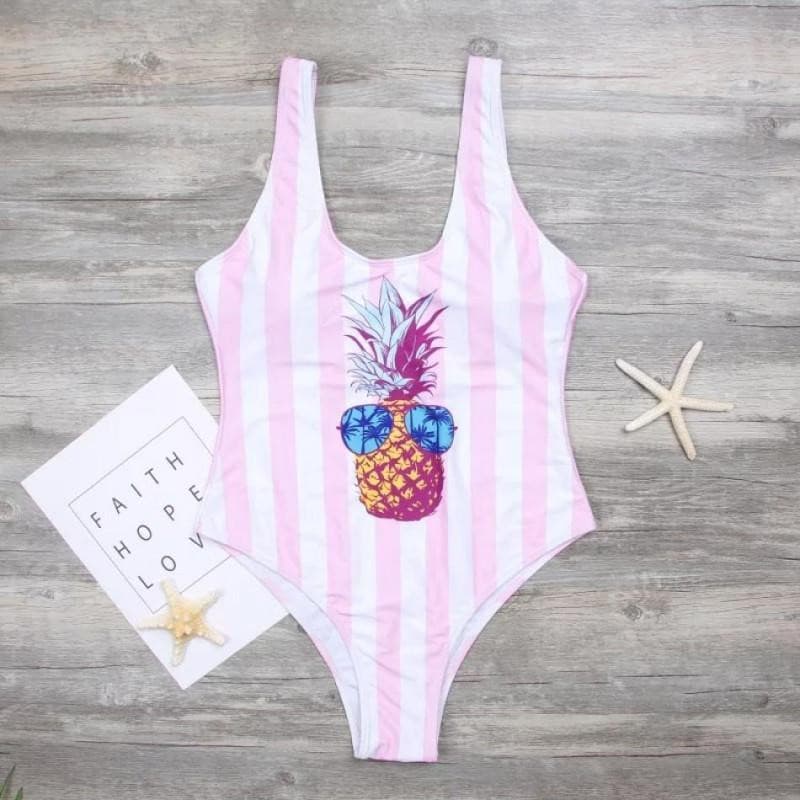 One-piece Pineapple Family Swimsuit.