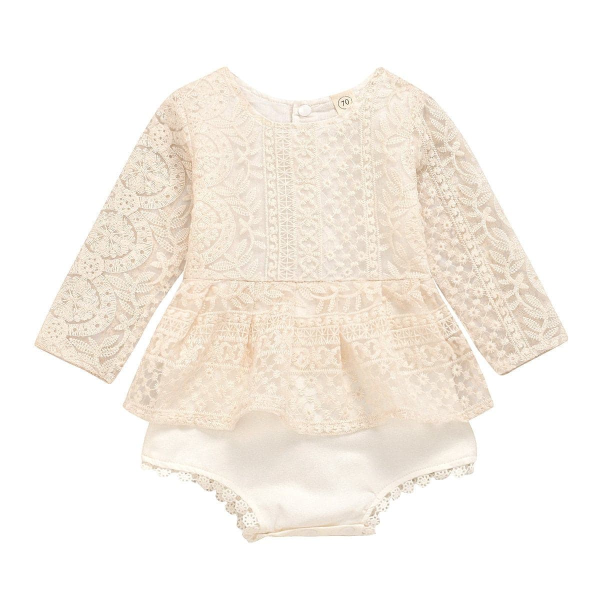 Baby Girl Lace Romper.