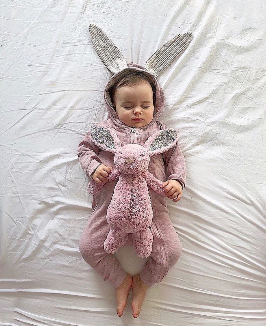 Baby Girl Boy Rabbit 3D Ear Outfits.