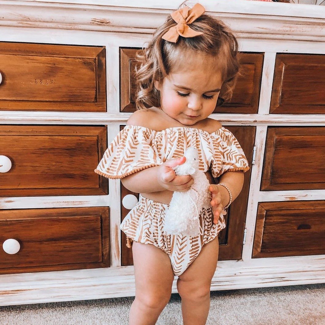 3-piece Baby Girl Summer Suits.