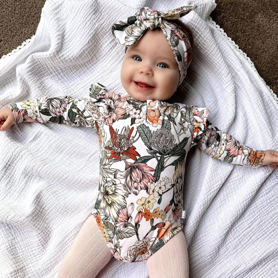 2-piece Baby Flower Romper-lulububbles