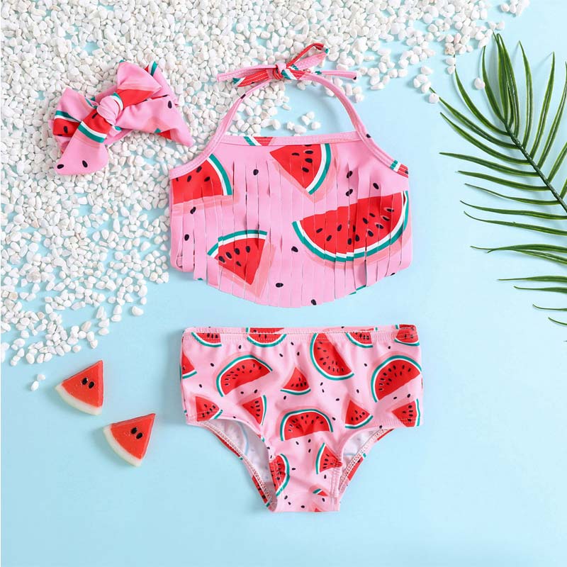 Girls 2024 watermelon bikini