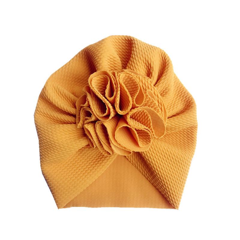 Children's hat soft knitted cloth bow.