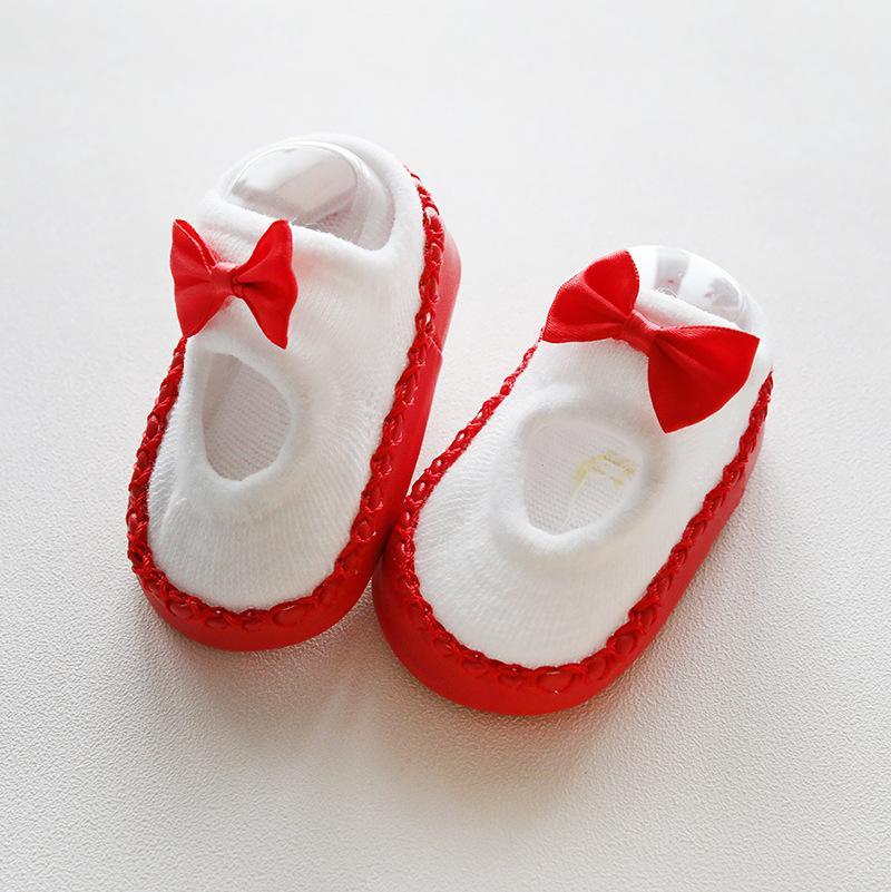 Baby Bow Bottom Floor Shoes.