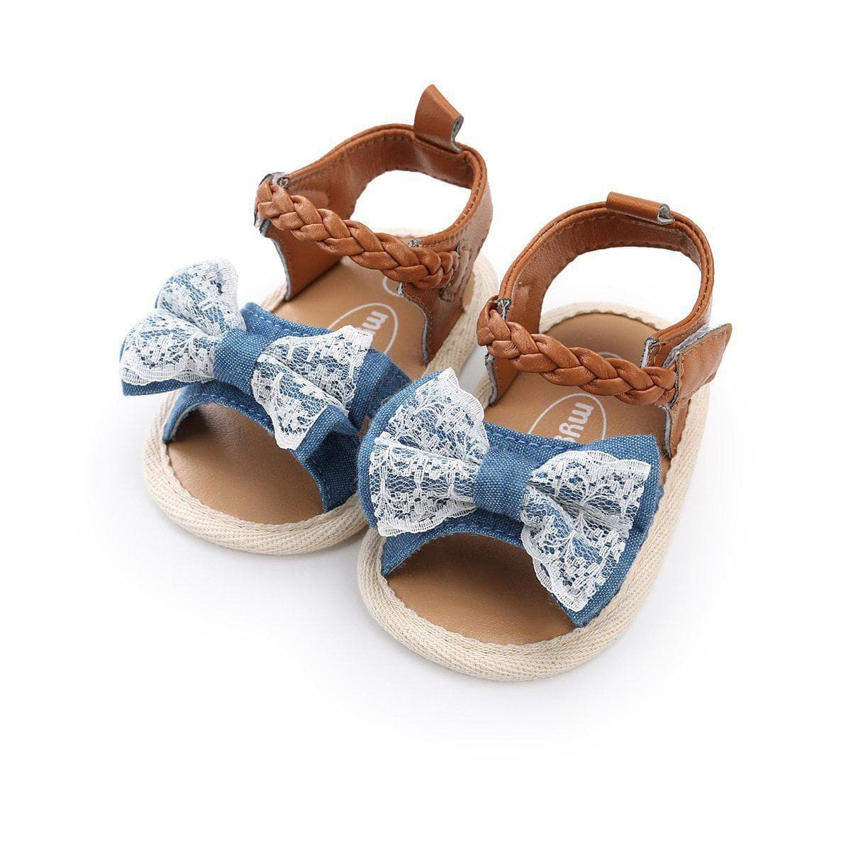 Baby 3D floral Lace Sandal Shoes 0-18m.