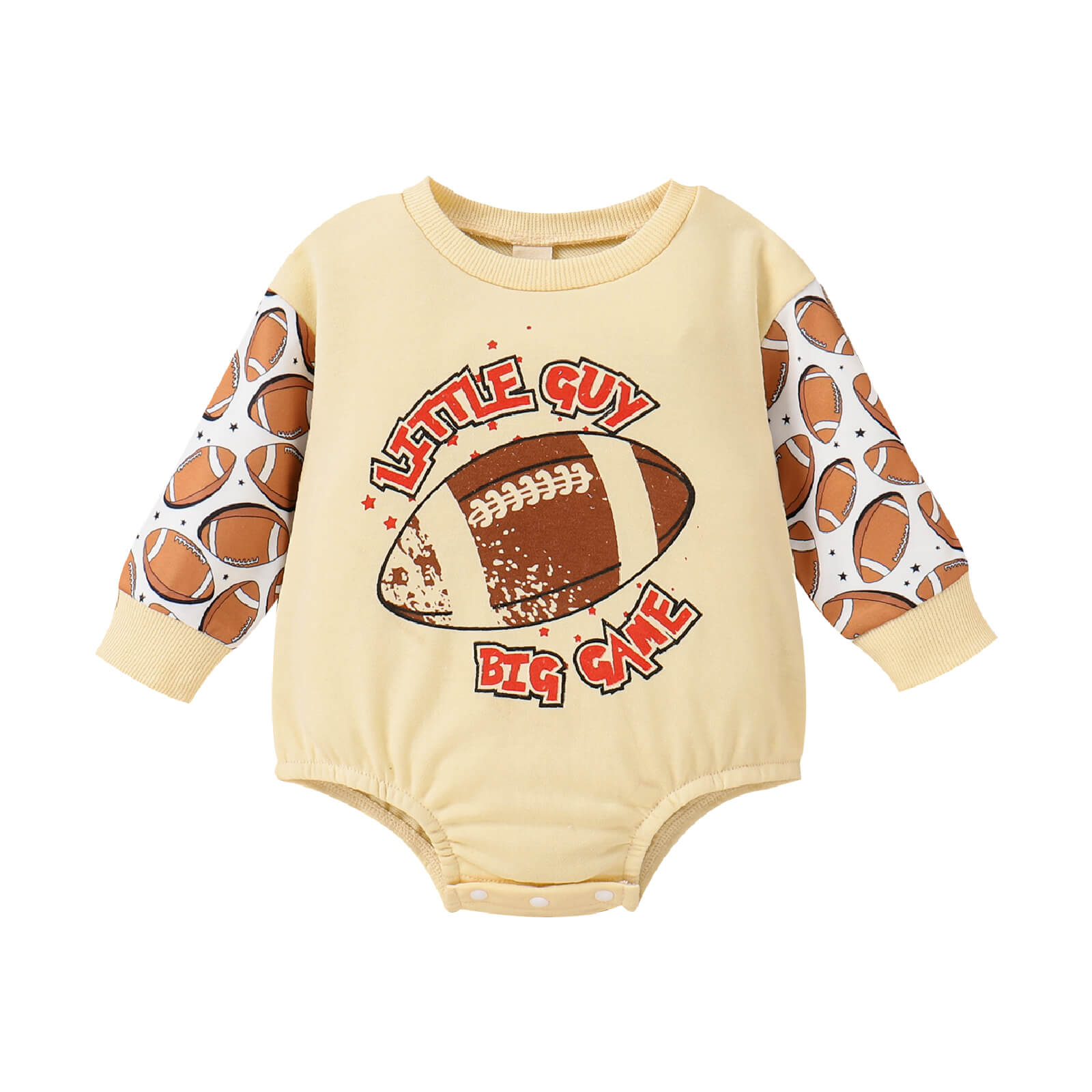 Baby Rugby Splicing Romper.
