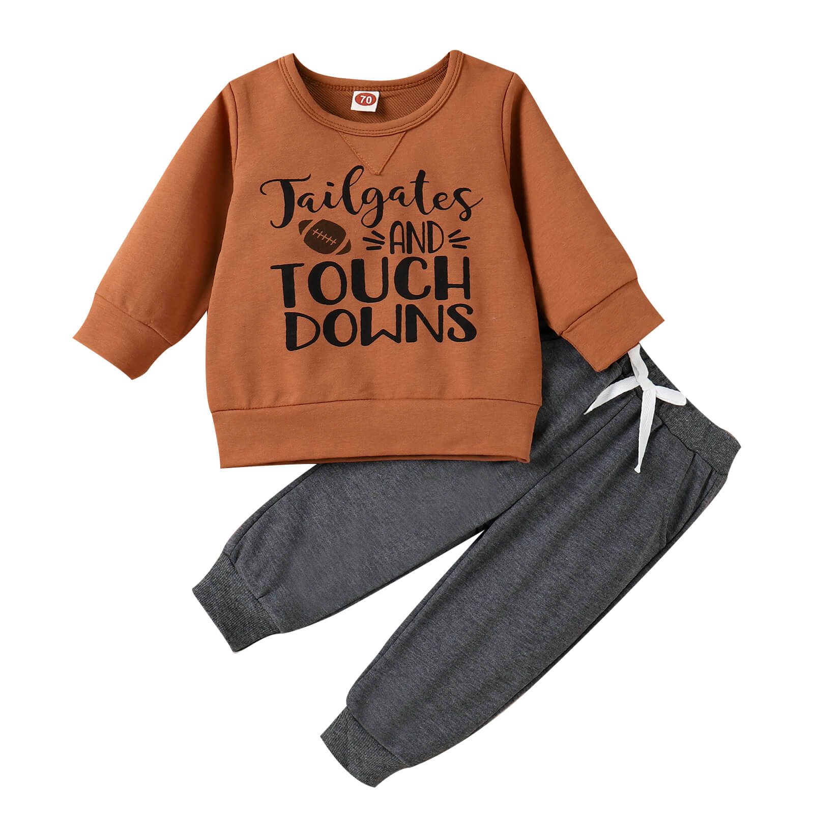 2-Piece Baby Letter Pullover Set.