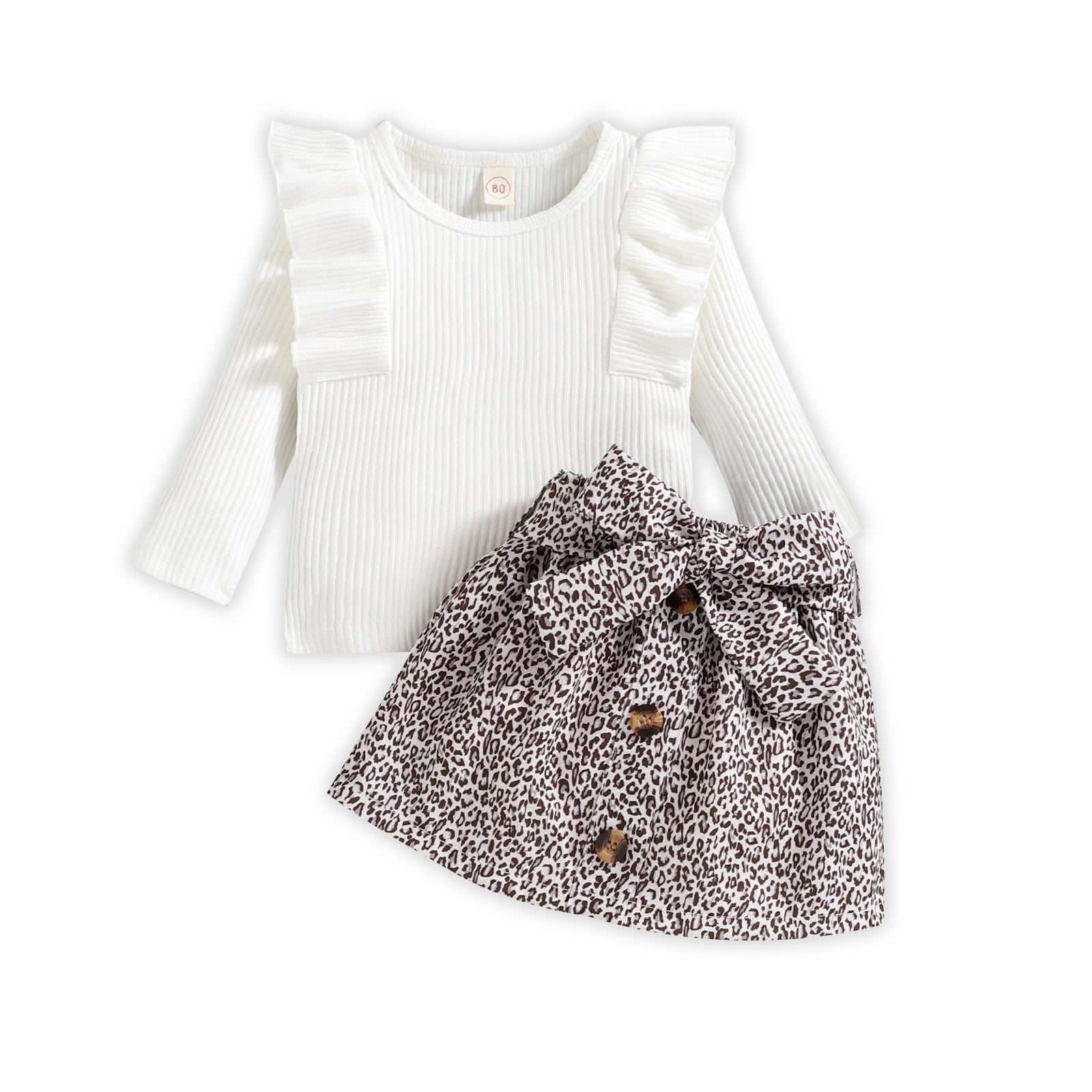 Baby Tops + Leopard Skirt.