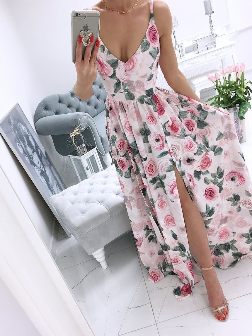 Floral Summer Sassy Dress.
