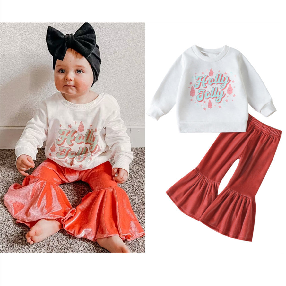 2-Piece Baby Flared Pants Set.