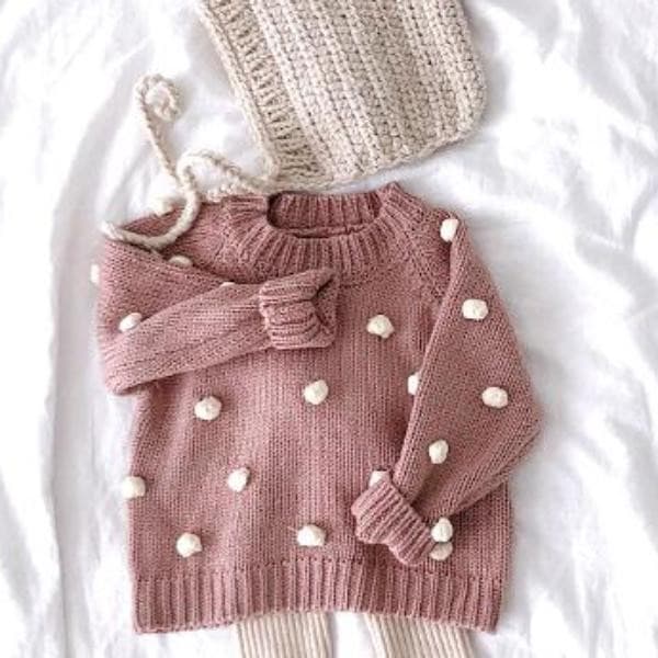 Baby Dot lovely sweater.