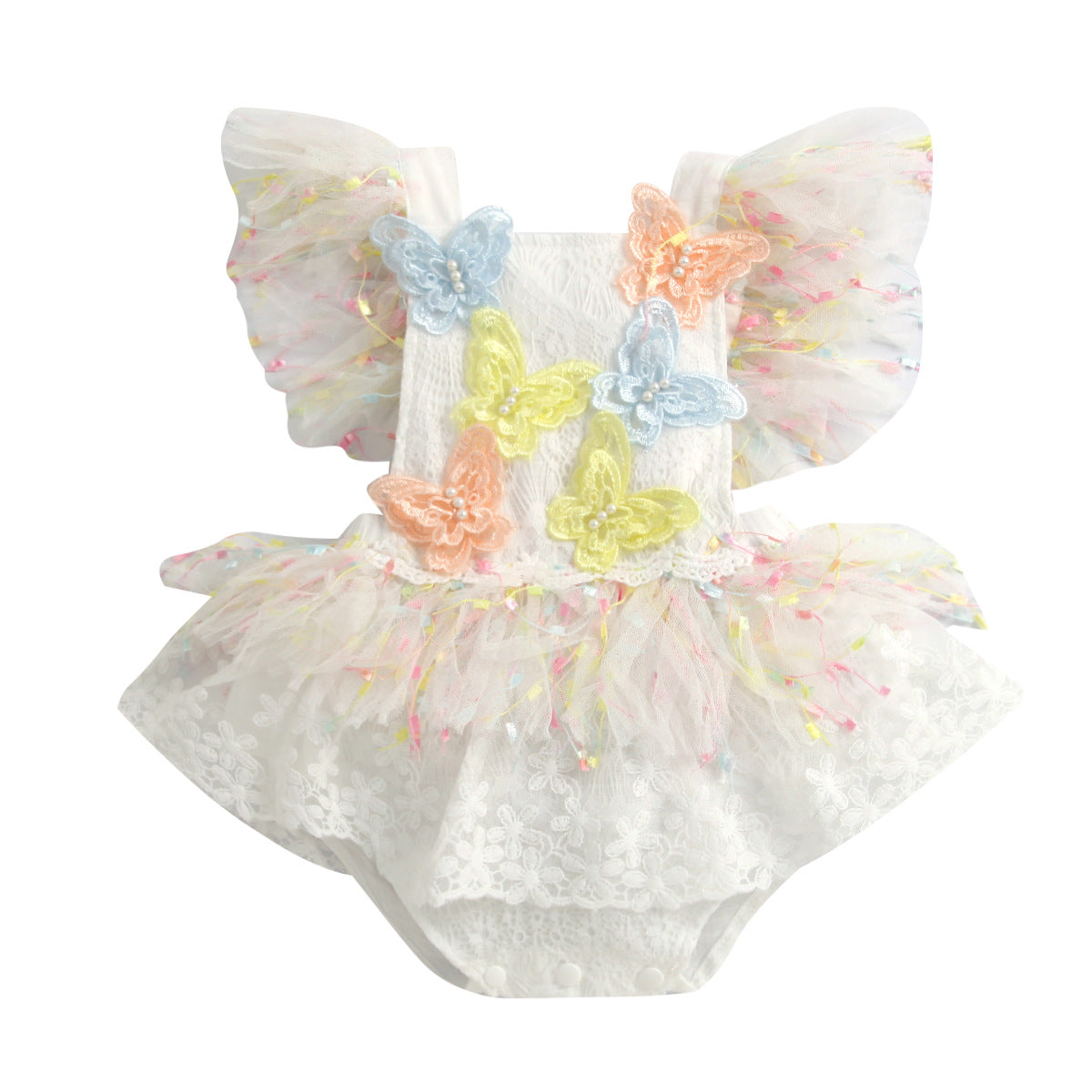 Baby Mesh Butterfly Rompers.