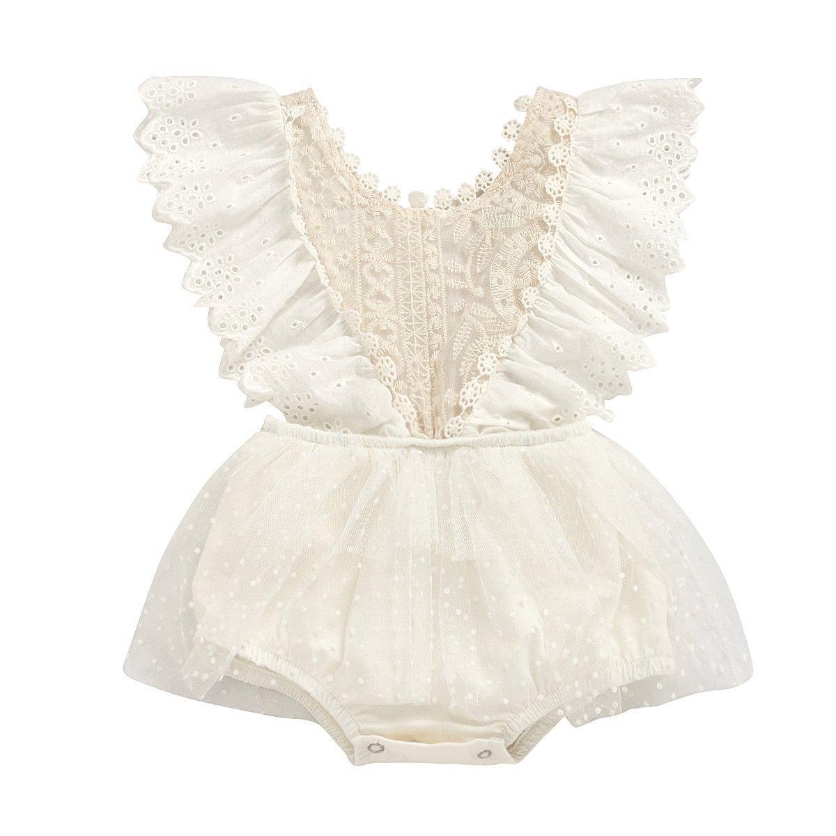 Baby Girl Lace Romper.